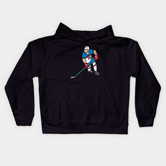 Ice Hockey Kids Hoodie by Mark Ewbie